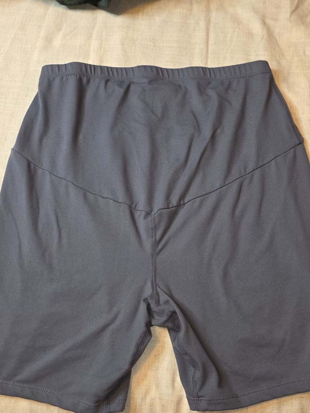 Women's Athletic Biker Shorts in Dark Grey, Size Large